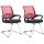 2er Set Besuchersthle HLO-CP81 ~ rot
