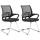 2er Set Besucherstühle HLO-CP81 ~ schwarz 2er Set Besucherstühle HLO-CP81 ~ schwarz
