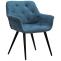 Esszimmerstuhl HLO-CP69 Stoff ~ blau