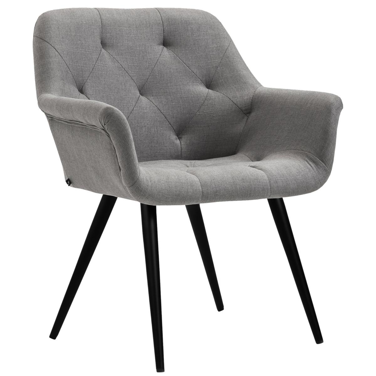 Esszimmerstuhl HLO-CP69 Stoff ~ grau