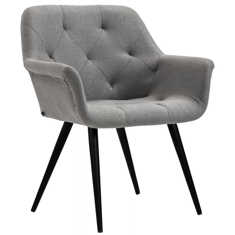 Esszimmerstuhl HLO-CP69 Stoff ~ grau