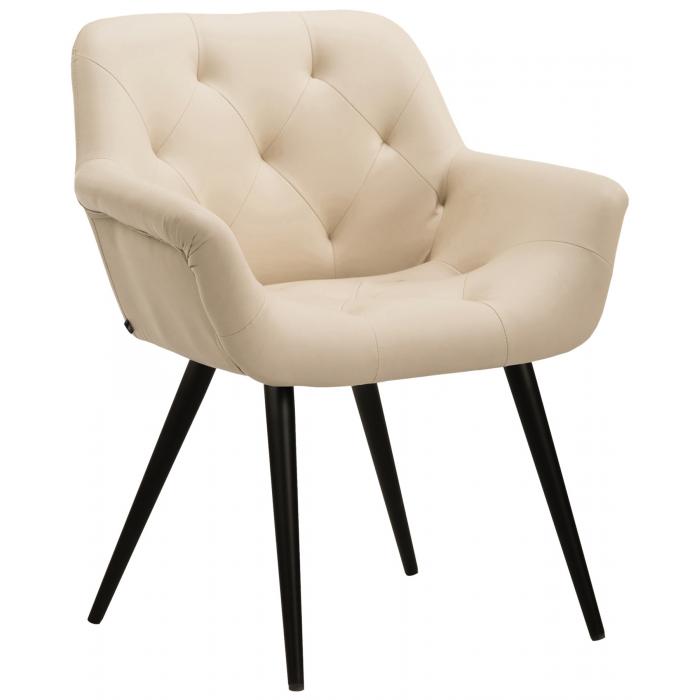 Esszimmerstuhl HLO-CP39 Kunstleder ~ creme