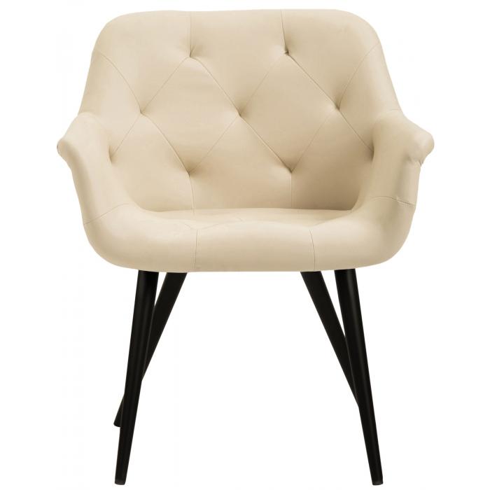 Esszimmerstuhl HLO-CP39 Kunstleder ~ creme