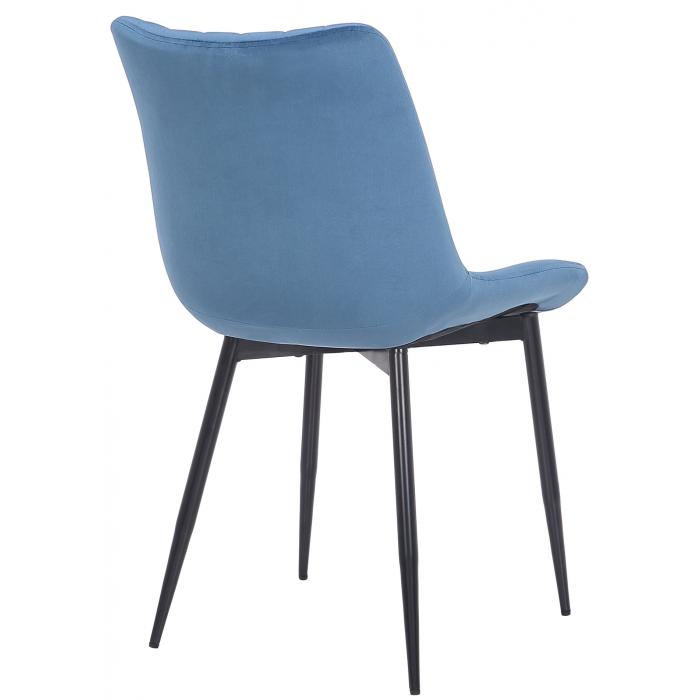 2er Set Sthle HLO-CP31 Samt ~ blau