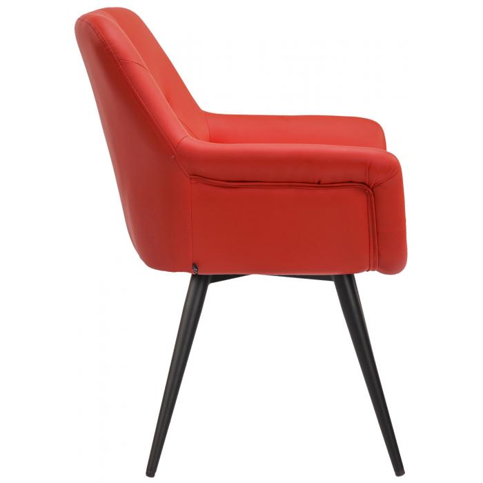 Esszimmerstuhl HLO-CP39 Kunstleder ~ rot