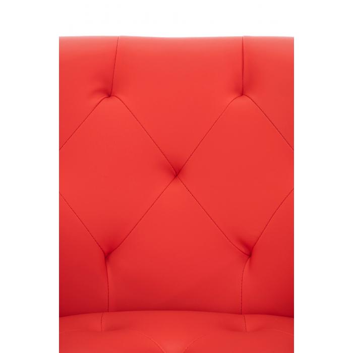 Esszimmerstuhl HLO-CP39 Kunstleder ~ rot