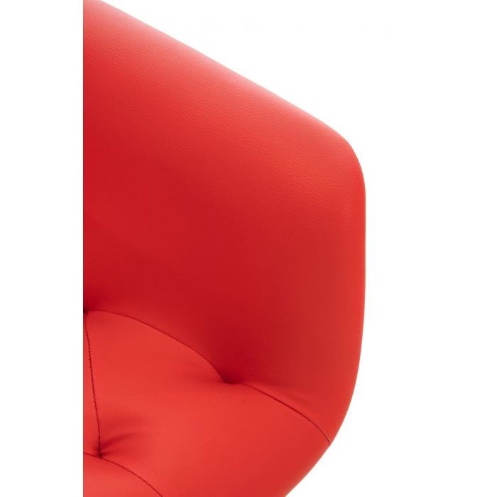 Esszimmerstuhl HLO-CP39 Kunstleder ~ rot