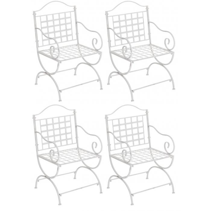 4er Set Sthle HLO-CP73 ~ antik wei