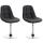 2er Set Sthle HLO-CP28 Stoff ~ dunkelgrau