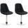 2er Set Sthle HLO-CP28 Stoff ~ schwarz