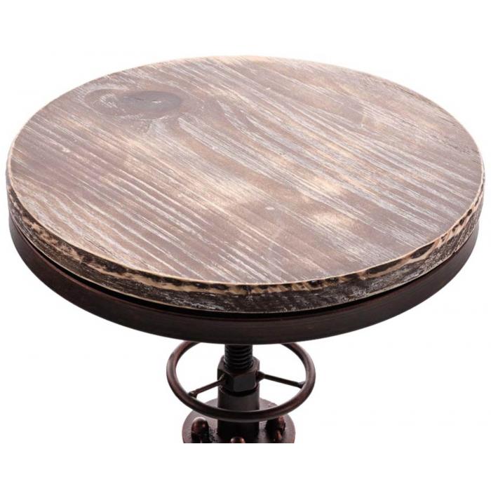 2er Set Barhocker HLO-CP70, Holz ~ bronze