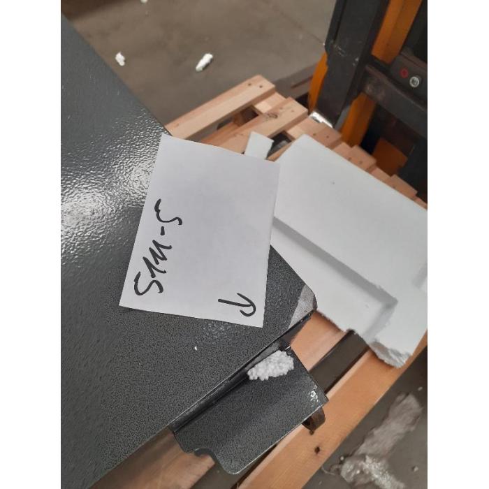 Defekte Ware (Ecken eingedrckt SK2) | Tresor HWC-L48, feuerfest (60min) Geldschrank, 72kg Metall 60x46x47cm 39L ~ grau