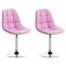 2er Set Sthle HLO-CP8 Kunstleder ~ pink