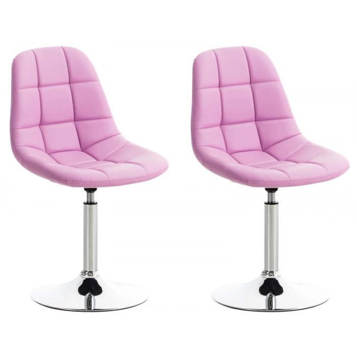 2er Set Sthle HLO-CP8 Kunstleder ~ pink