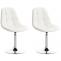 2er Set Sthle HLO-CP8 Kunstleder ~ wei
