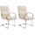 2er Set Sthle HLO-CP11 Stoff ~ creme