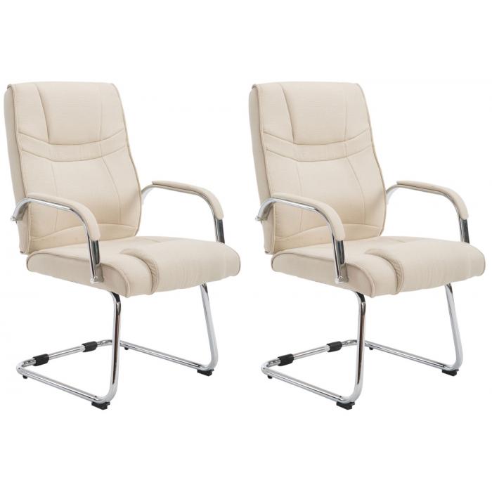 2er Set Sthle HLO-CP11 Stoff ~ creme
