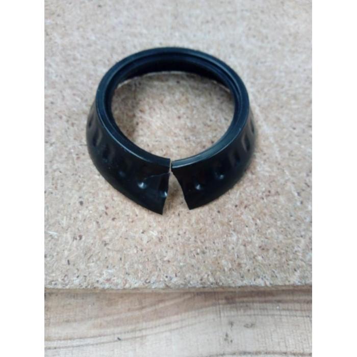 B-Ware (Katzer/Ring gebrochen SK3) | 2er-Set Barhocker HWC-F46, Gestell schwarz ~ Wildlederimitat, vintage dunkelbraun