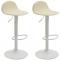 2er Set Barhocker HLO-CP27 V2 wei ~ creme