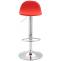 2er Set Barhocker HLO-CP27 V2 Chrom ~ rot