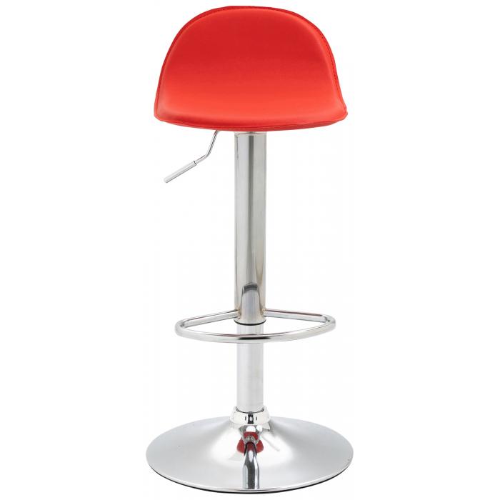 2er Set Barhocker HLO-CP27 V2 Chrom ~ rot