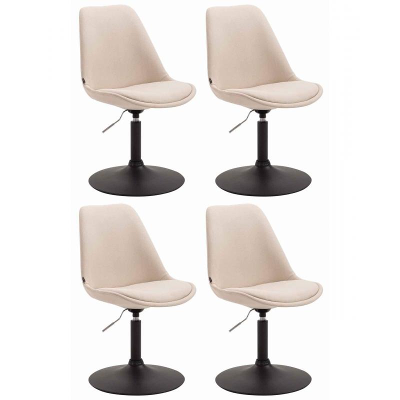 4er Set Sthle HLO-CP51 Stoff ~ creme