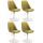 4er Set Sthle HLO-CP53 Stoff ~ grn