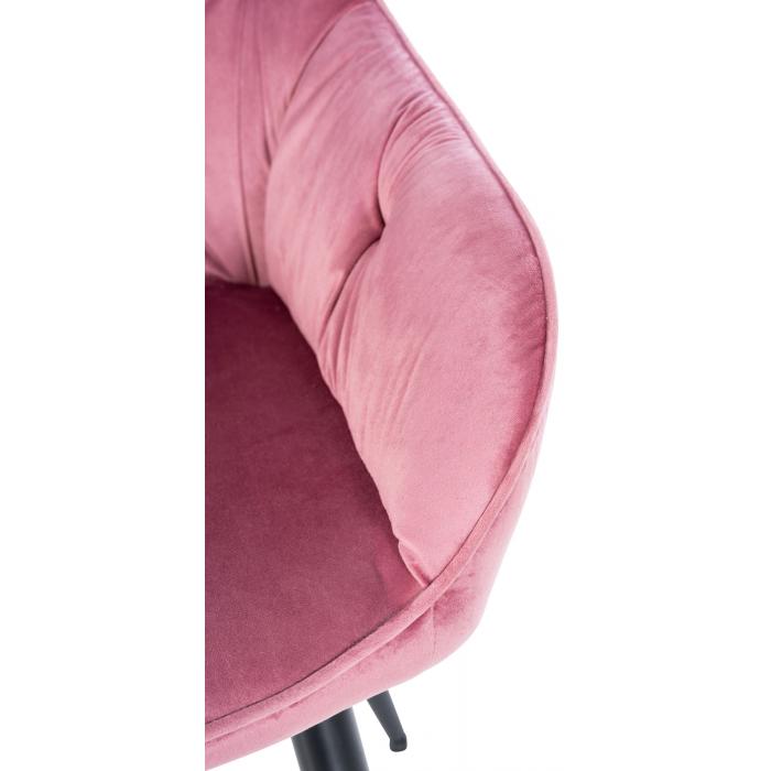 Besucherstuhl HLO-CP14 Samt ~ rosa