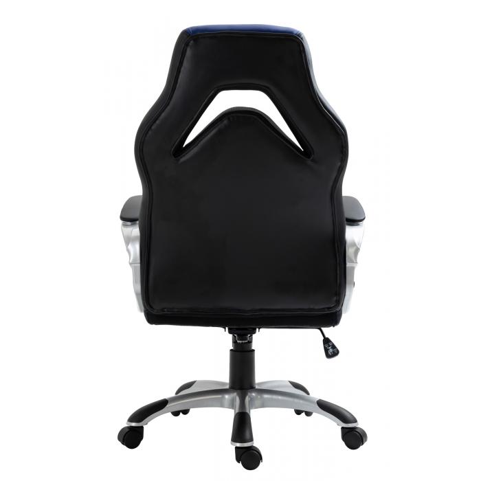 Brostuhl HLO-CP43 Kunstleder ~ schwarz/blau