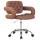 Arbeitshocker HLO-CP103 Kunstleder ~ cognac