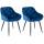 2er Set Esszimmerstühle HLO-CP13 ~ blau
