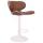 2er Set Barhocker HLO-CP29 V2 Kunstleder wei ~ hellbraun