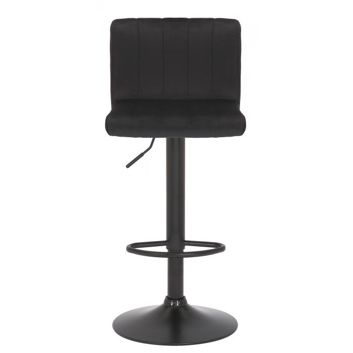 Barhocker HLO-CP231 Samt ~ schwarz