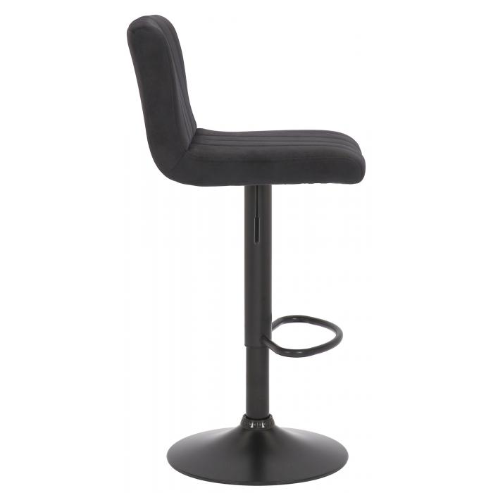 Barhocker HLO-CP231 Samt ~ schwarz