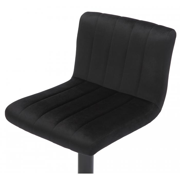 Barhocker HLO-CP231 Samt ~ schwarz