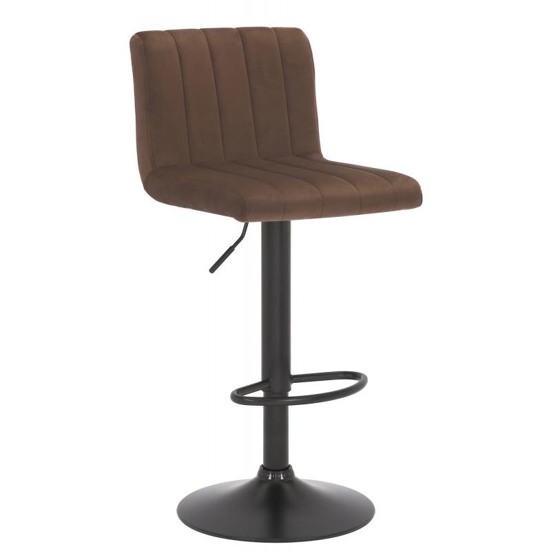 Barhocker HLO-CP231 Samt ~ braun