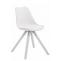 4er Set Sthle HLO-CP8 Kunstleder wei Square ~ wei