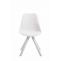 4er Set Sthle HLO-CP8 Kunstleder wei Square ~ wei