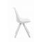 4er Set Sthle HLO-CP8 Kunstleder wei Square ~ wei