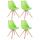 4er Set Sthle HLO-CP8 Kunstleder Natura Square ~ grn