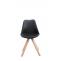 4er Set Sthle HLO-CP8 Kunstleder Natura Square ~ schwarz