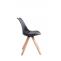 4er Set Sthle HLO-CP8 Kunstleder Natura Square ~ schwarz