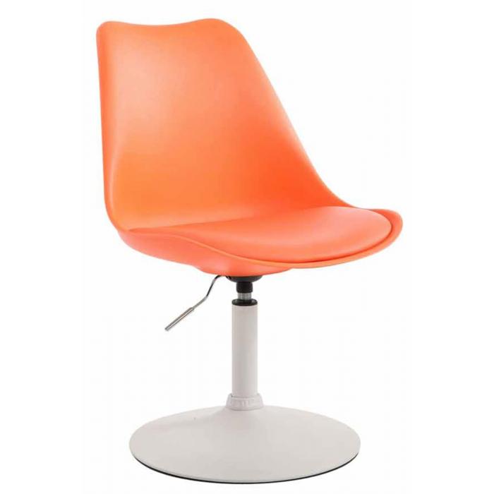 4er Set Esszimmersthle HLO-CP15 Kunststoff ~ orange
