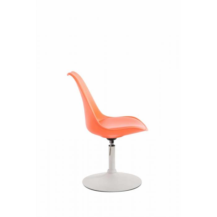 4er Set Esszimmersthle HLO-CP15 Kunststoff ~ orange