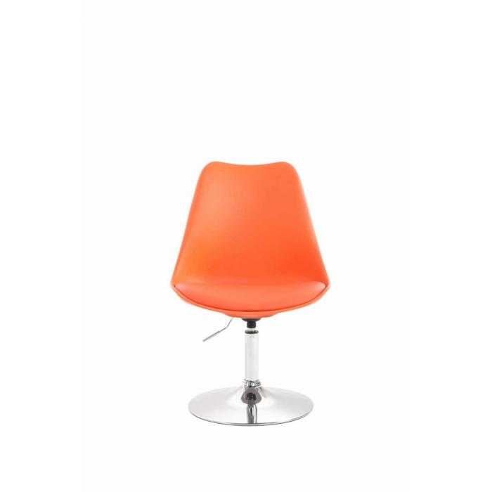 4er Set Esszimmersthle HLO-CP14 Kunststoff ~ orange