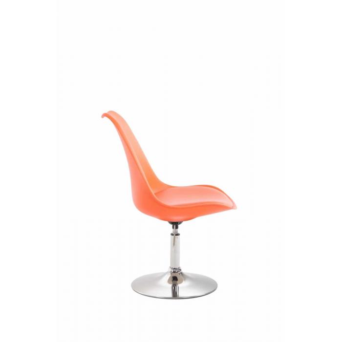 4er Set Esszimmersthle HLO-CP14 Kunststoff ~ orange