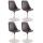 4er Set Esszimmerstühle HLO-CP15 Kunstleder ~ braun 4er Set Esszimmerstühle HLO-CP15 Kunstleder ~ braun