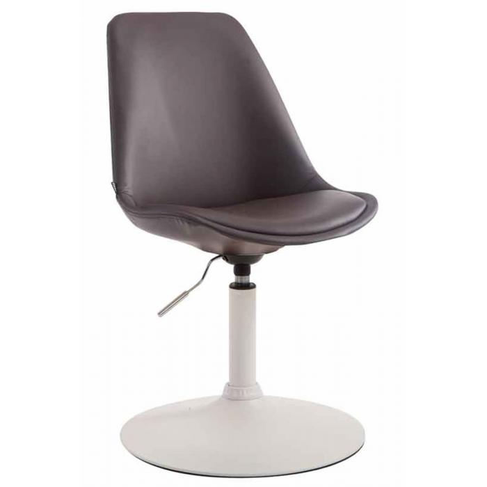 4er Set Esszimmersthle HLO-CP15 Kunstleder ~ braun