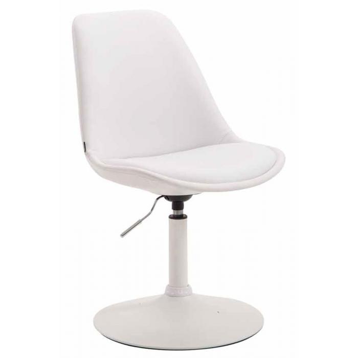 4er Set Esszimmersthle HLO-CP15 Kunstleder ~ wei