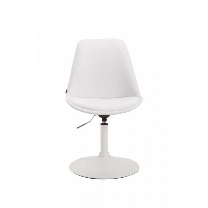 4er Set Esszimmersthle HLO-CP15 Kunstleder ~ wei